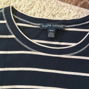 Navy blue and white ralph Lauren t shirt